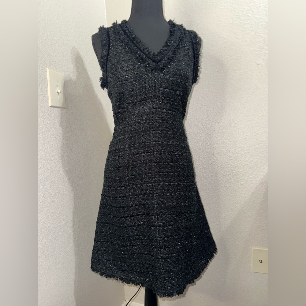 Kate Spade Sparkle Tweed Old Money Preppy Shift Dress- Size 0 - Picture 5 of 13